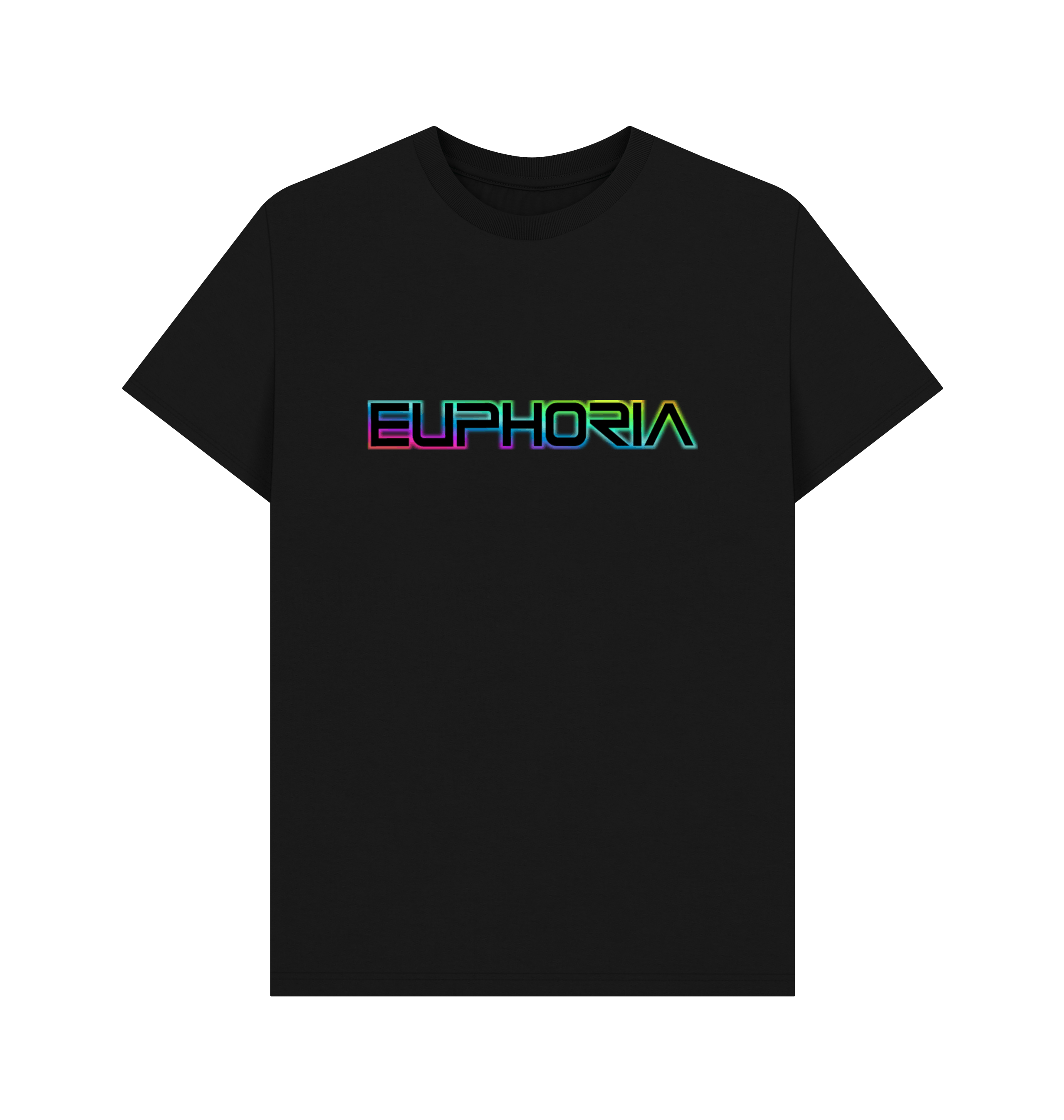 Black Printed T-shirt Front