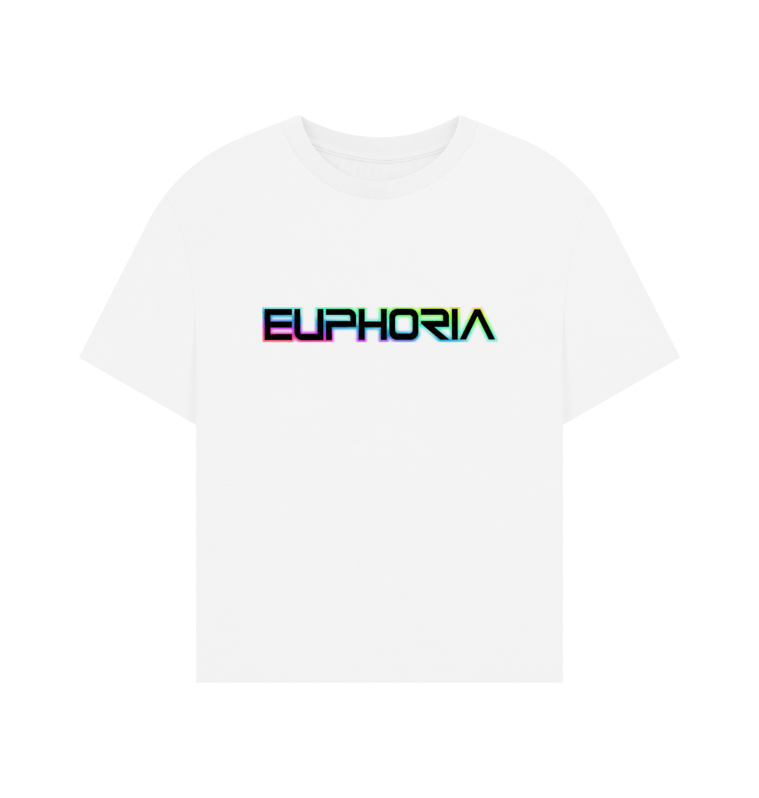 White Printed T-shirt Front